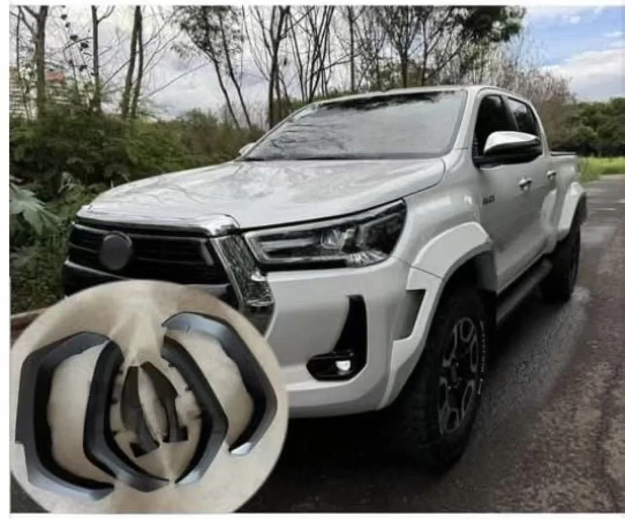 Toyota Hilux gd6 ROUGE GR WIDE  Style Fender Flares  Arches (Fits 2021+  model Hilux) - Image 3
