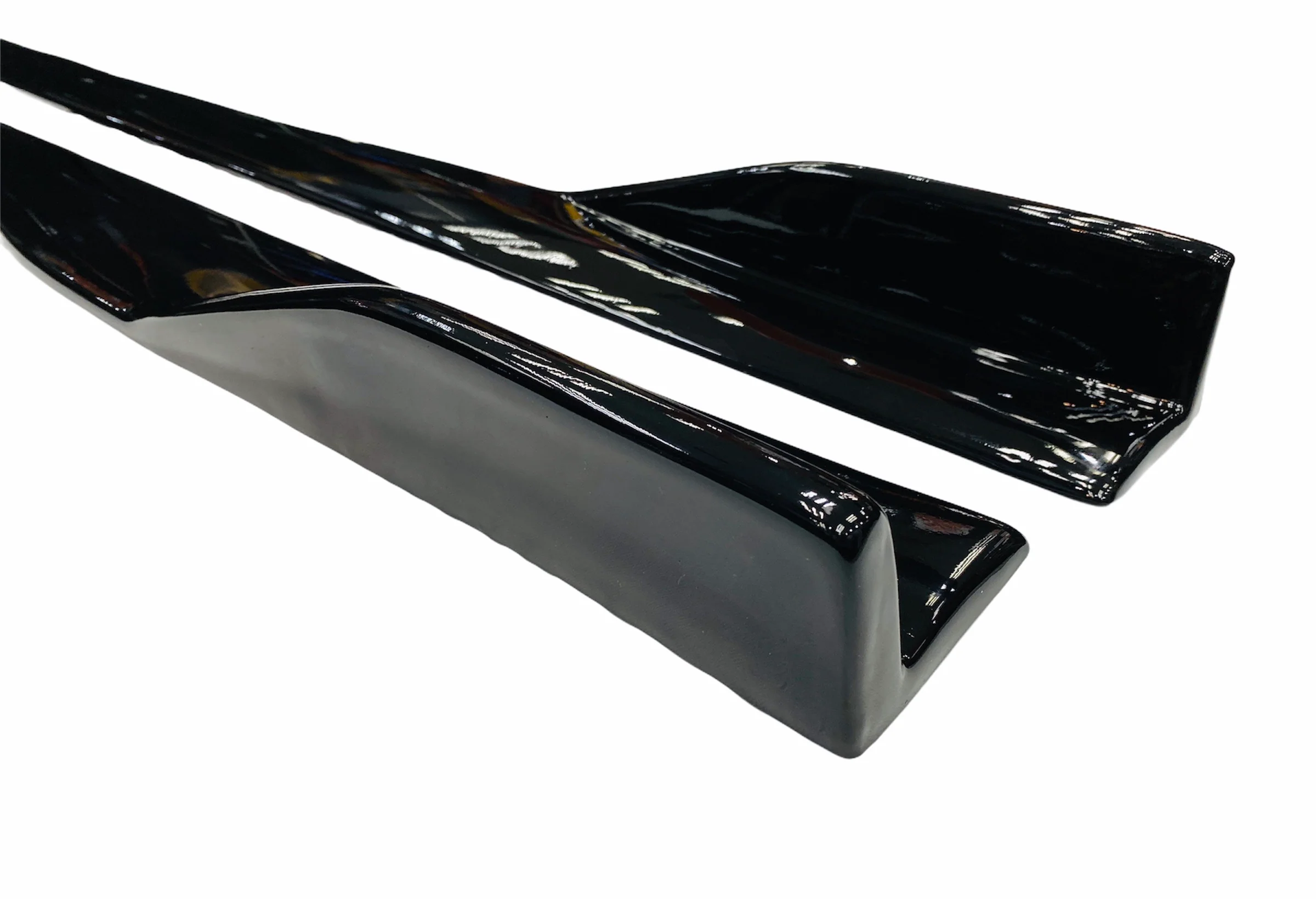 UNIVERSAL SIDE SKIRT GLOSS BLACK WITH WING TYPE A - Image 4