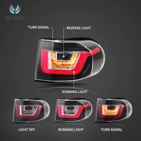 VLAND TOYOTA FJ CRUISER 2007-2012 LED TAIL LIGHT - Image 3