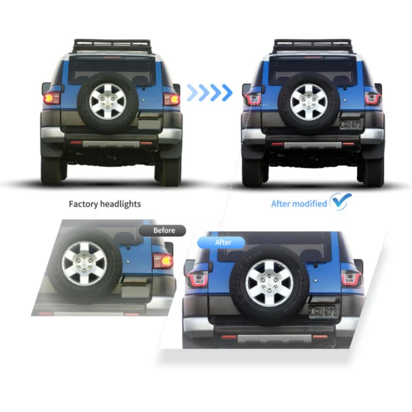 VLAND TOYOTA FJ CRUISER 2007-2012 LED TAIL LIGHT - Image 4