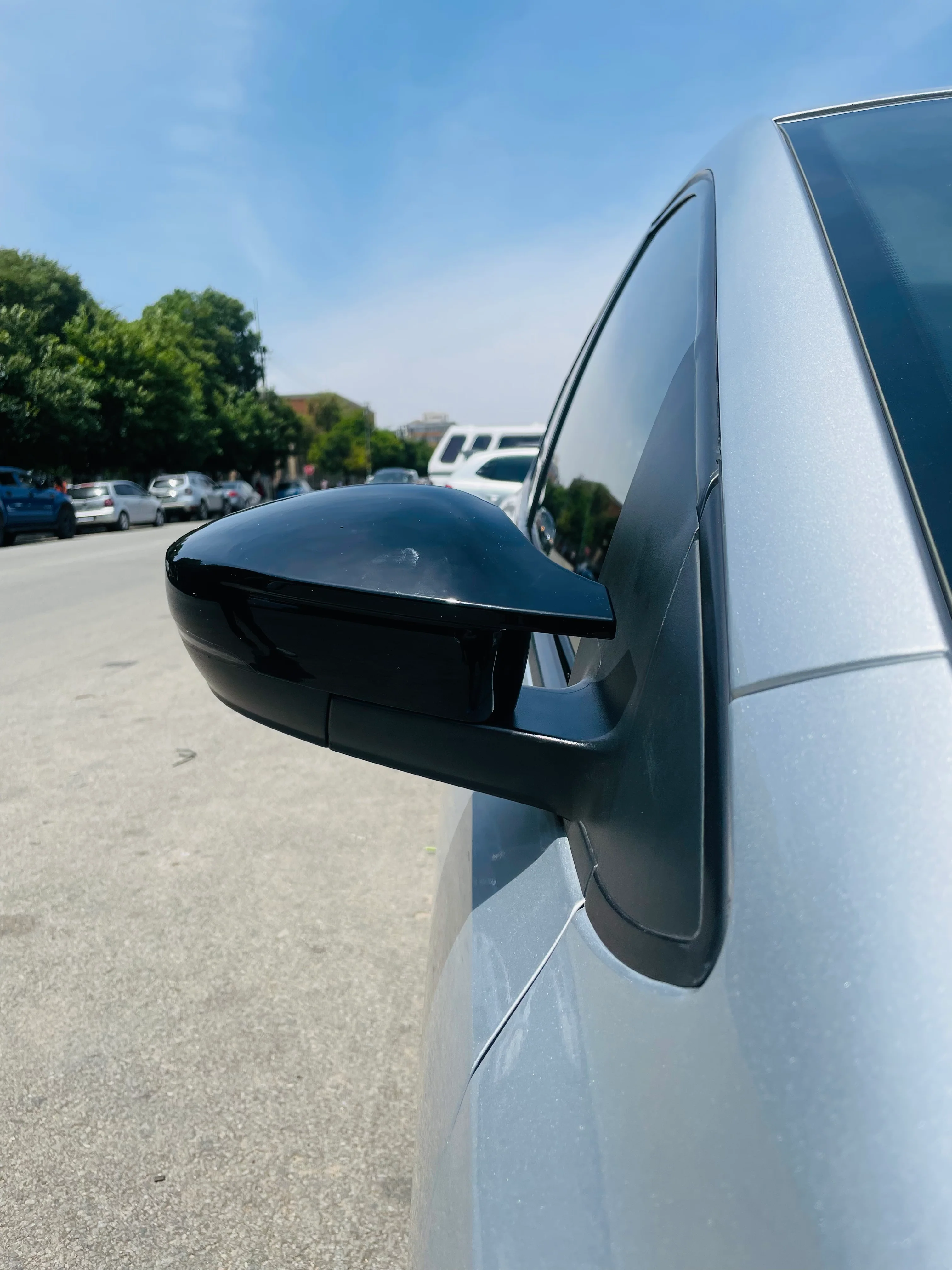 VW polo 6 gloss black BATMAN style Mirror Covers - Image 7